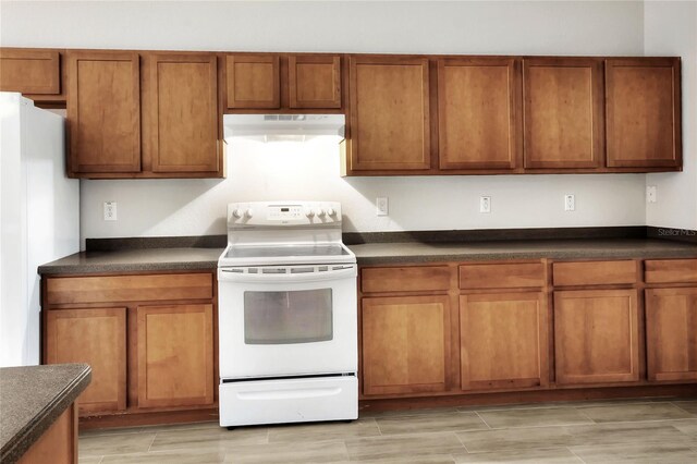 kitchen with white appliances