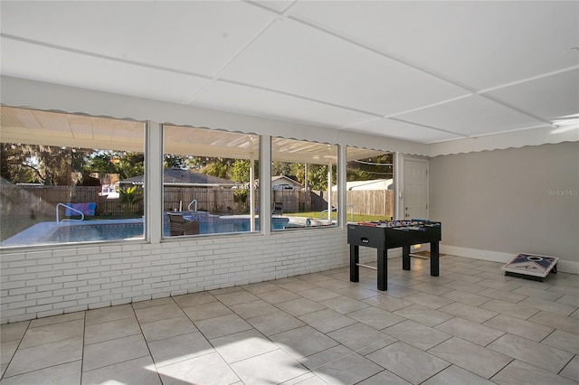 view of sunroom / solarium