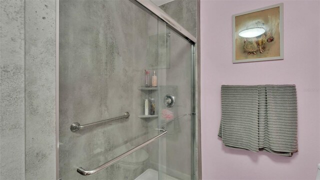 bathroom with walk in shower