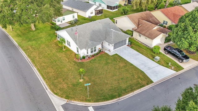 birds eye view of property