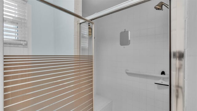 bathroom with an enclosed shower