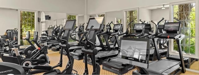 view of exercise room