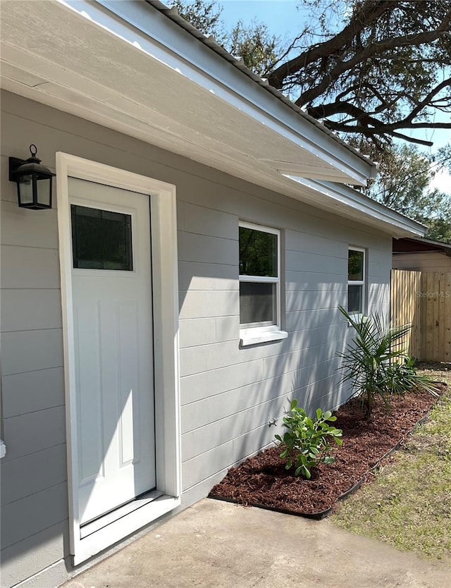 view of property entrance