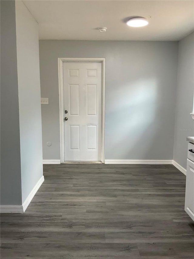 entrance foyer featuring dark hardwood / wood-style flooring