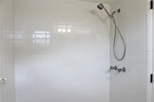 details with tiled shower