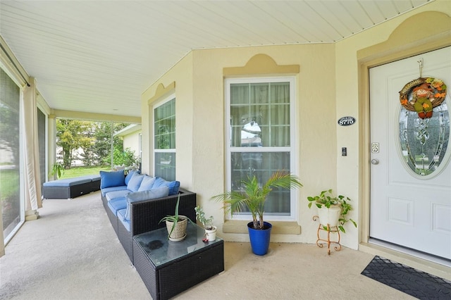 view of sunroom / solarium