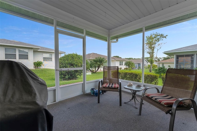 view of sunroom / solarium