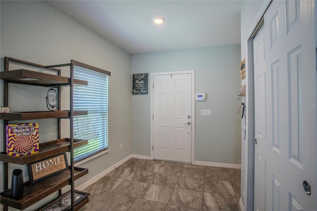 view of tiled entryway