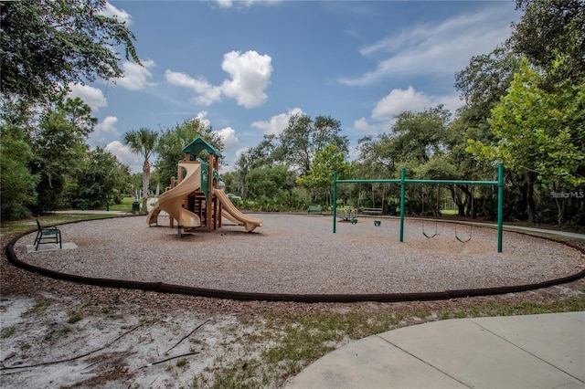 view of jungle gym