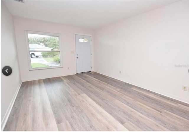 interior space featuring light hardwood / wood-style floors