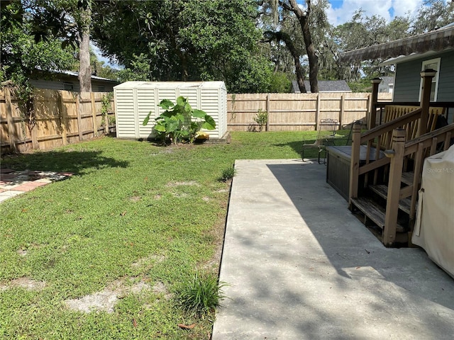 view of yard featuring a patio