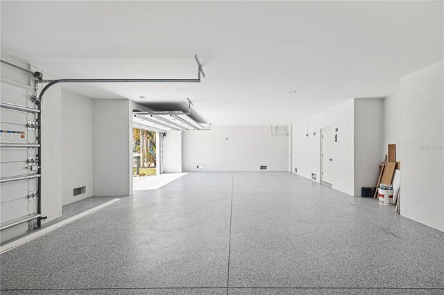 garage featuring visible vents