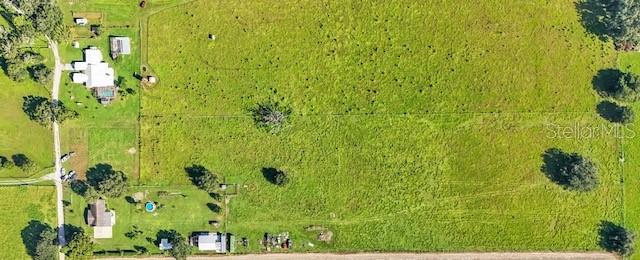 bird's eye view featuring a rural view