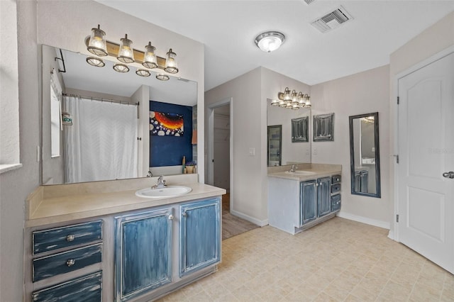 bathroom featuring vanity