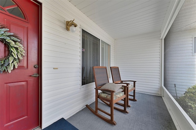 view of sunroom