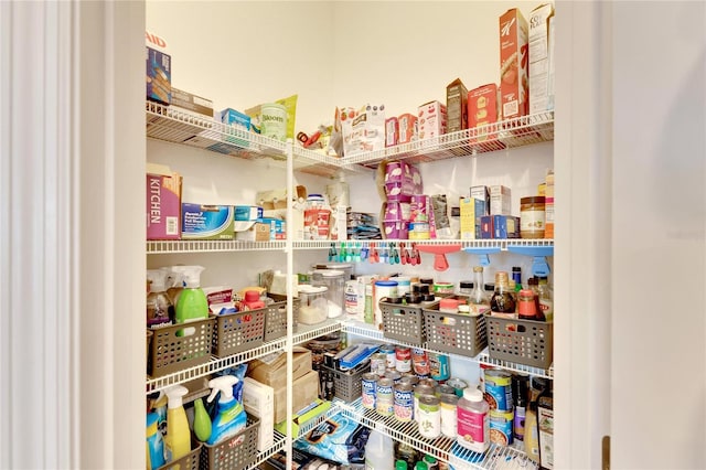 view of pantry