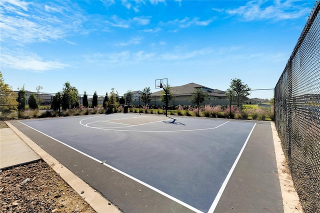 view of basketball court