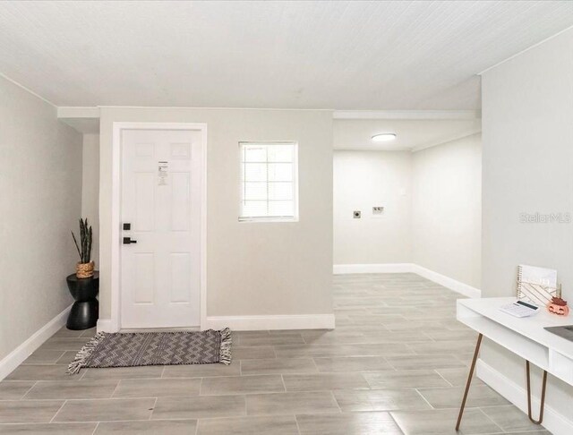 entryway featuring light wood-type flooring