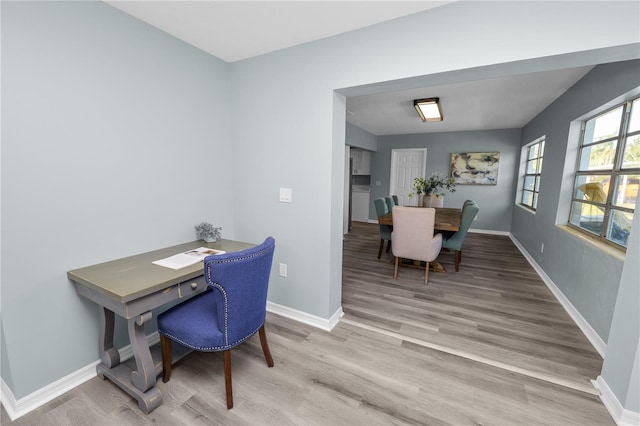 1220 Woodland Ave, Lakeland, FL 33801 - office area with wood finished floors
