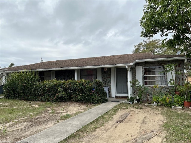 view of ranch-style house