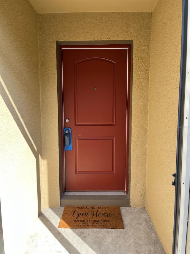 view of entrance to property