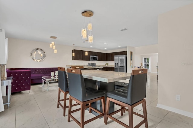 view of dining room