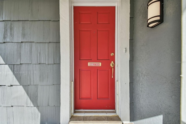 view of exterior entry