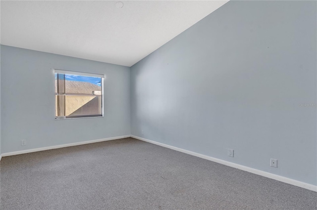 unfurnished room with carpet floors