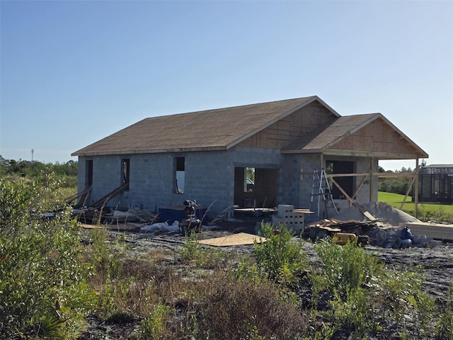 view of property in mid-construction