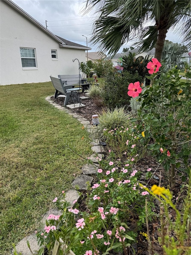 view of yard with a patio