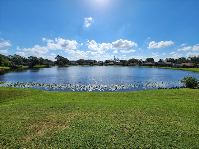 view of water feature