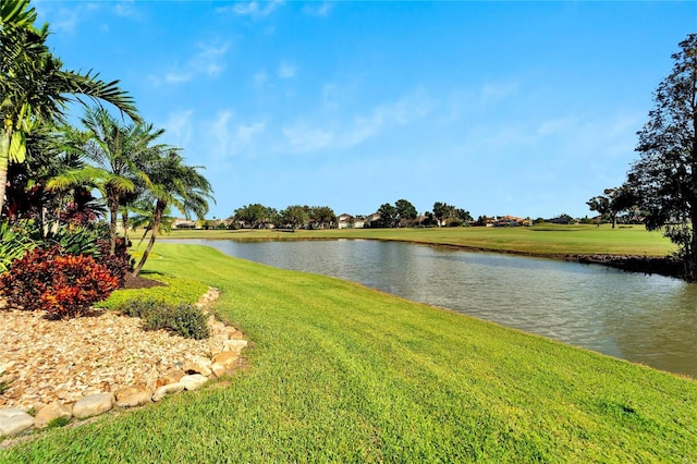 view of water feature