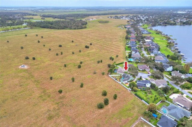 1935 Austin Ter, Winter Haven, FL 33884 - birds eye view of property with a water view, a rural view, and a residential view
