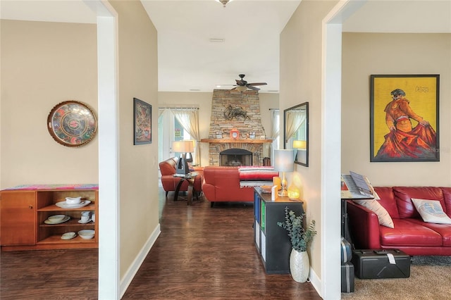 1935 Austin Ter, Winter Haven, FL 33884 - hall with baseboards and wood finished floors