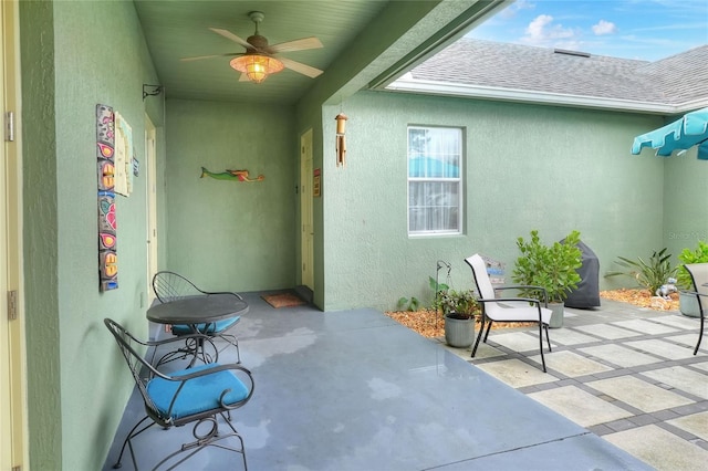 1935 Austin Ter, Winter Haven, FL 33884 - view of patio featuring a ceiling fan