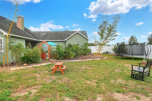 1935 Austin Ter, Winter Haven, FL 33884 - view of yard featuring a fenced backyard and a trampoline