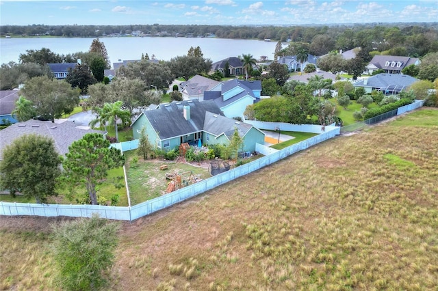 1935 Austin Ter, Winter Haven, FL 33884 - birds eye view of property with a water view and a residential view