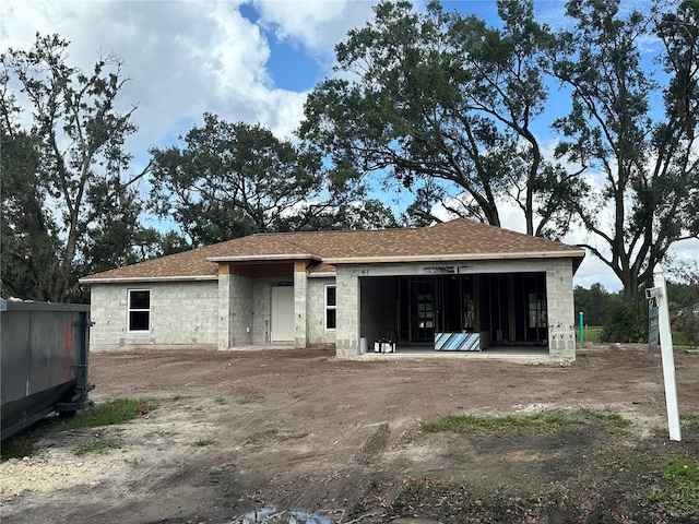 view of back of property