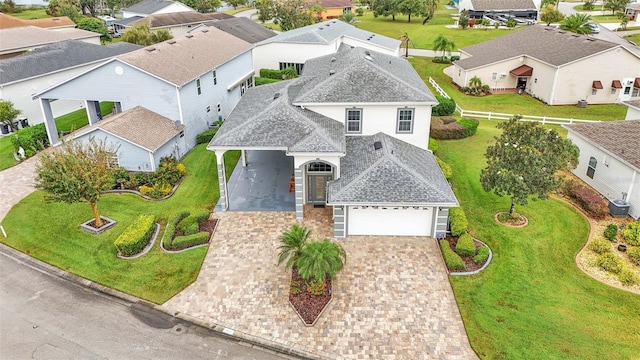 birds eye view of property