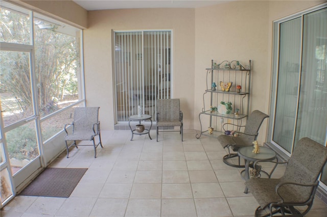 sunroom with a healthy amount of sunlight