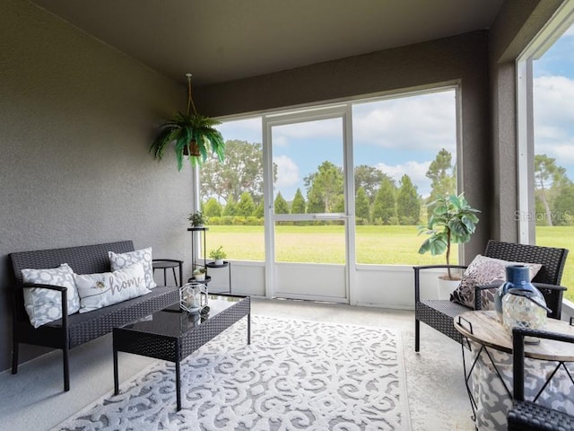 view of sunroom / solarium