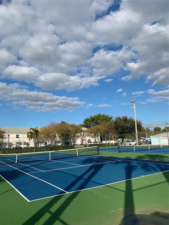 view of tennis court