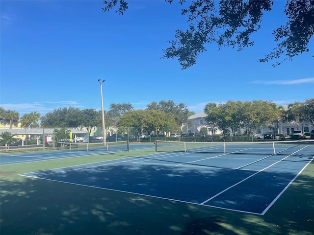 view of tennis court