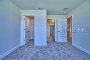 unfurnished bedroom with carpet floors