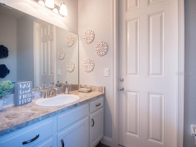 bathroom with vanity