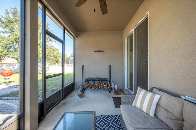1849 Charleston Ln, Bartow, FL 33830 - sunroom / solarium with ceiling fan