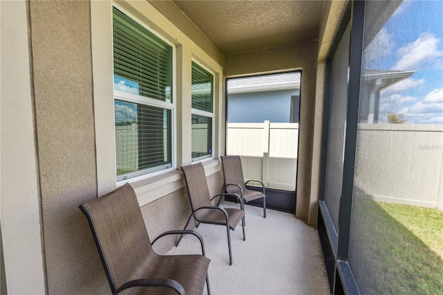 view of sunroom / solarium