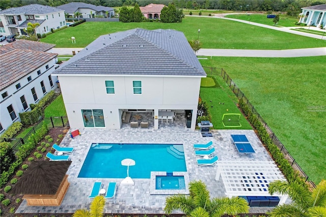 view of pool with a patio area