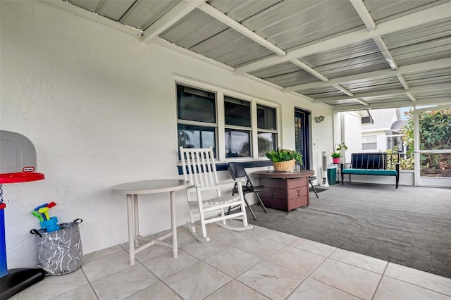 view of patio / terrace with a porch