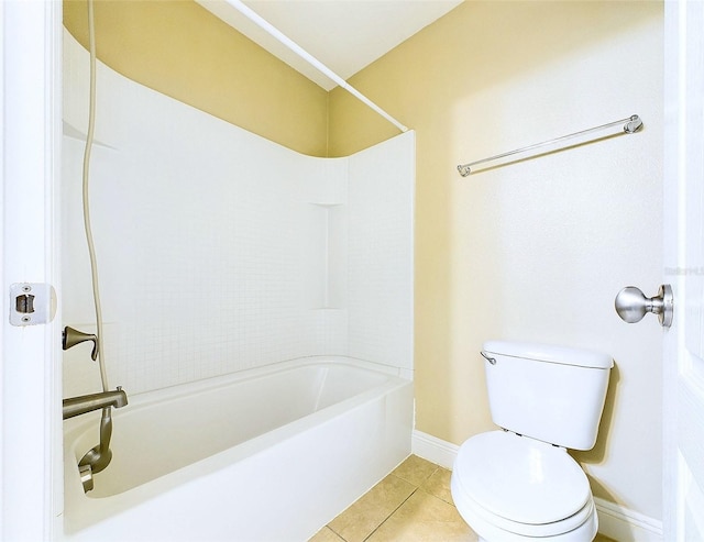 bathroom with tile patterned flooring and toilet